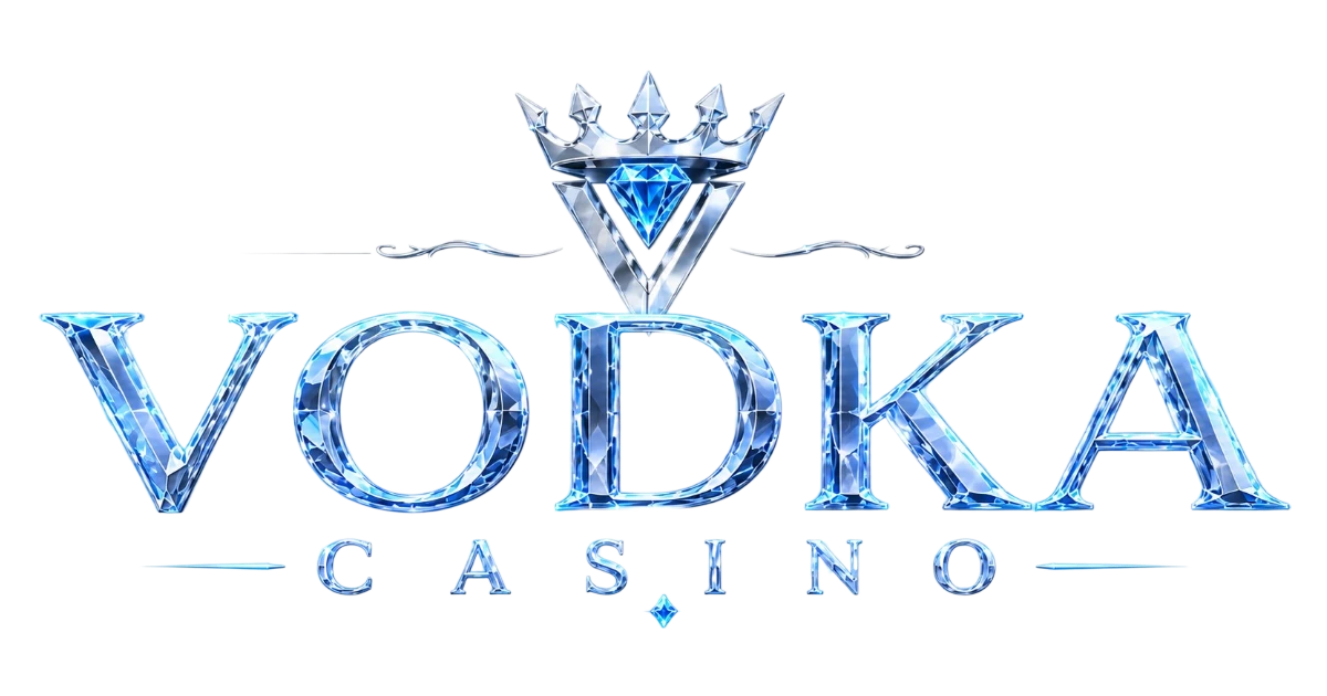 Vodka Bet Casino Vodka Bet Casino логотип — водочная бутылка и фишки казино